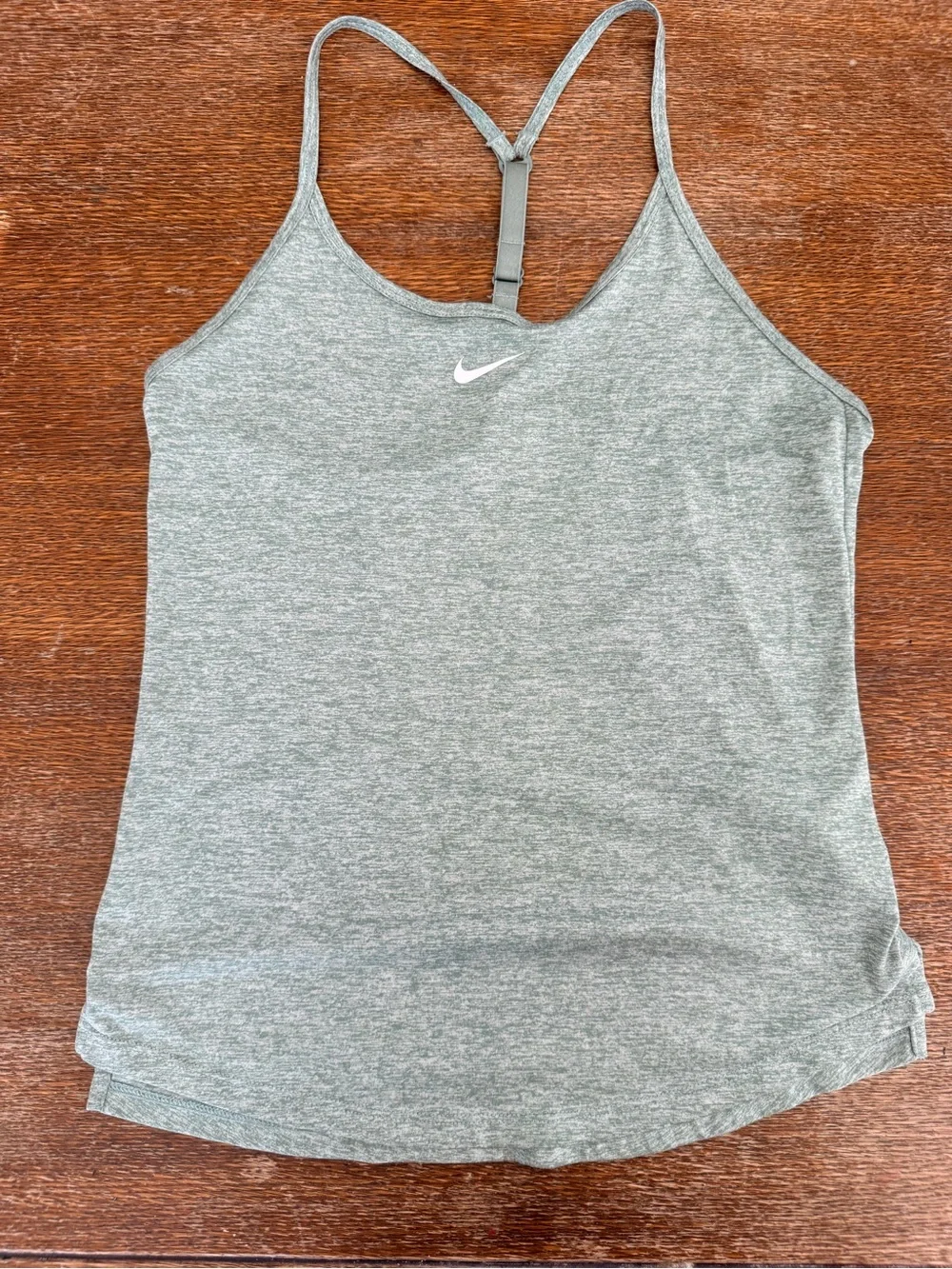 Nike Women's Heather Gray Racerback Tank Top